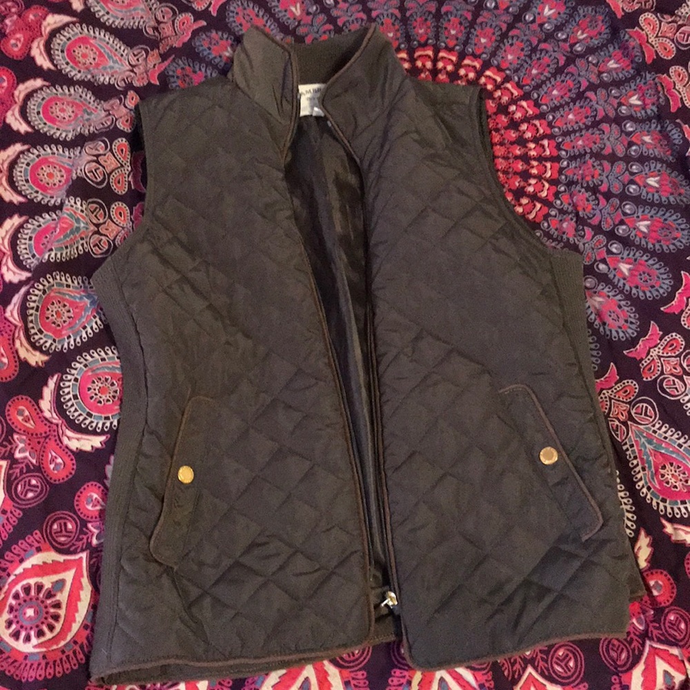 olive green vest